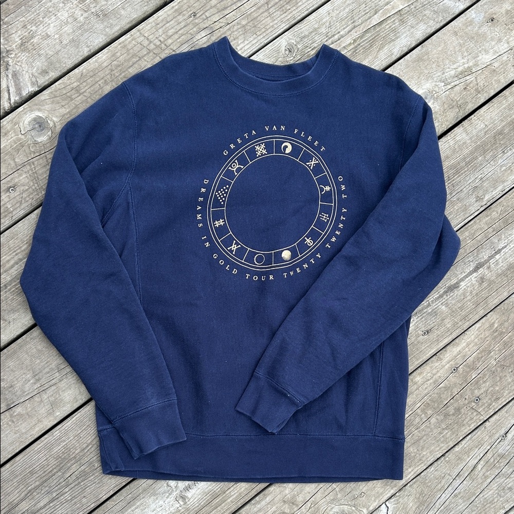 Greta Van Fleet Dreams in Gold Tour Crewneck